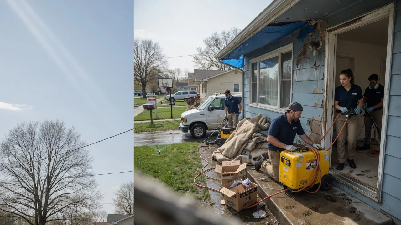 Basement Flood Cleanup in Hoyt, KS near me